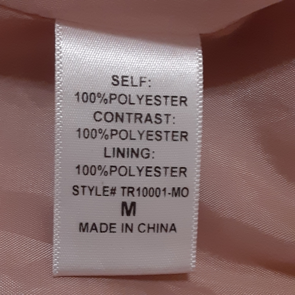 Mod Ref, Pale Pink, Polyester, Full Zipper Baseba… - image 4